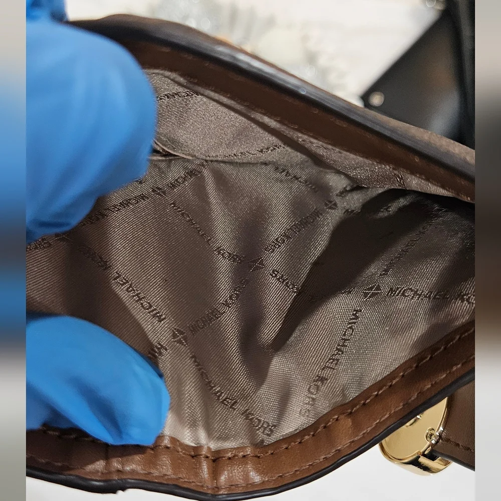Michael Kors Brown and Black Wallet NWOT